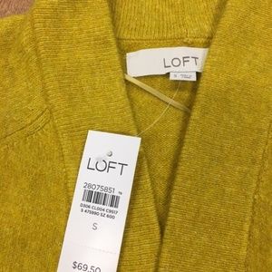 Loft No-Button Cardigan - MUSTARD